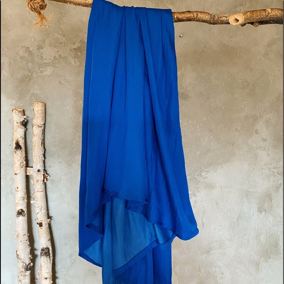 Zara Dresses & Skirts - Zara silky blue maxi skirt